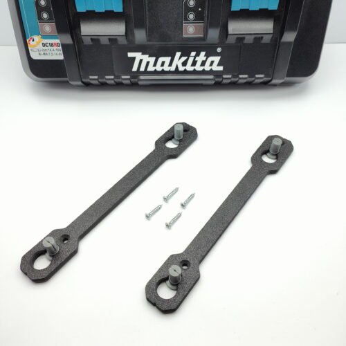 Removable Wall Mount brackets with TPU bungs and screws for Makita DC18RD Charger