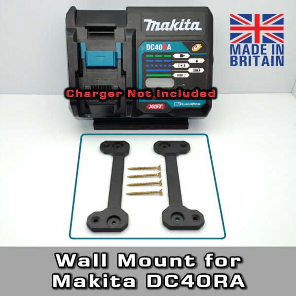 Wall Mount for Makita DC40RA 40V XGT Battery Charger