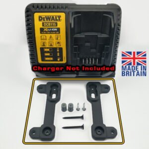 Black Wall Mount for DeWalt DCB115 Battery Charger