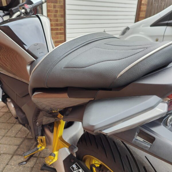 Rear View of Pillion Grab Handle Eliminator on Honda VFR1200F Motorcycle