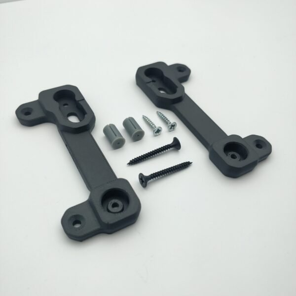 Wall Mount Brackets for DeWalt DCB115 Charger with screws and TPU Bungs