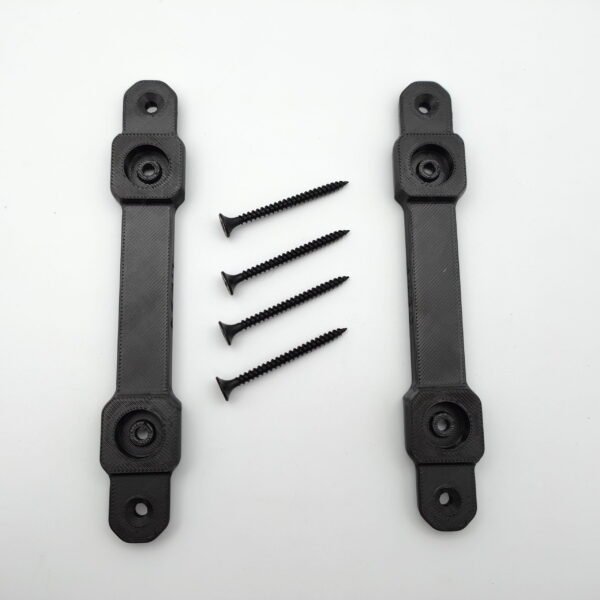 Black Wall Mount Brackets with screws for DeWalt DCB105 Charger