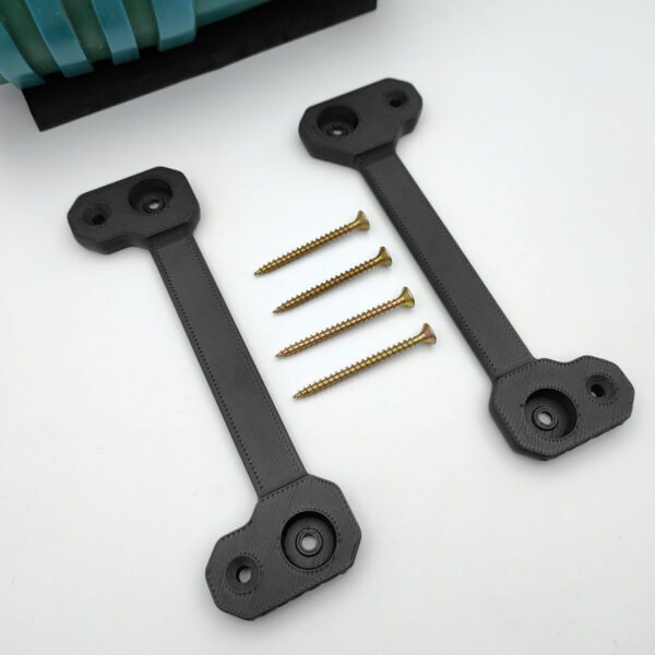 Makita DC18RA Custom Wall Mount bracket and screws