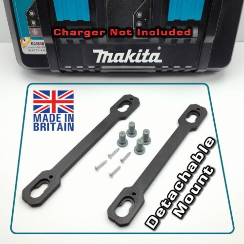 Quick Release Wall Mount for Makita DC18RD Dual Port Charger