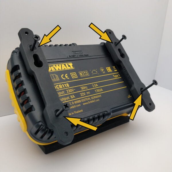 Wall Mount for DeWalt DCB118 DCB116 Flexvolt XR Battery Charger - Image 4