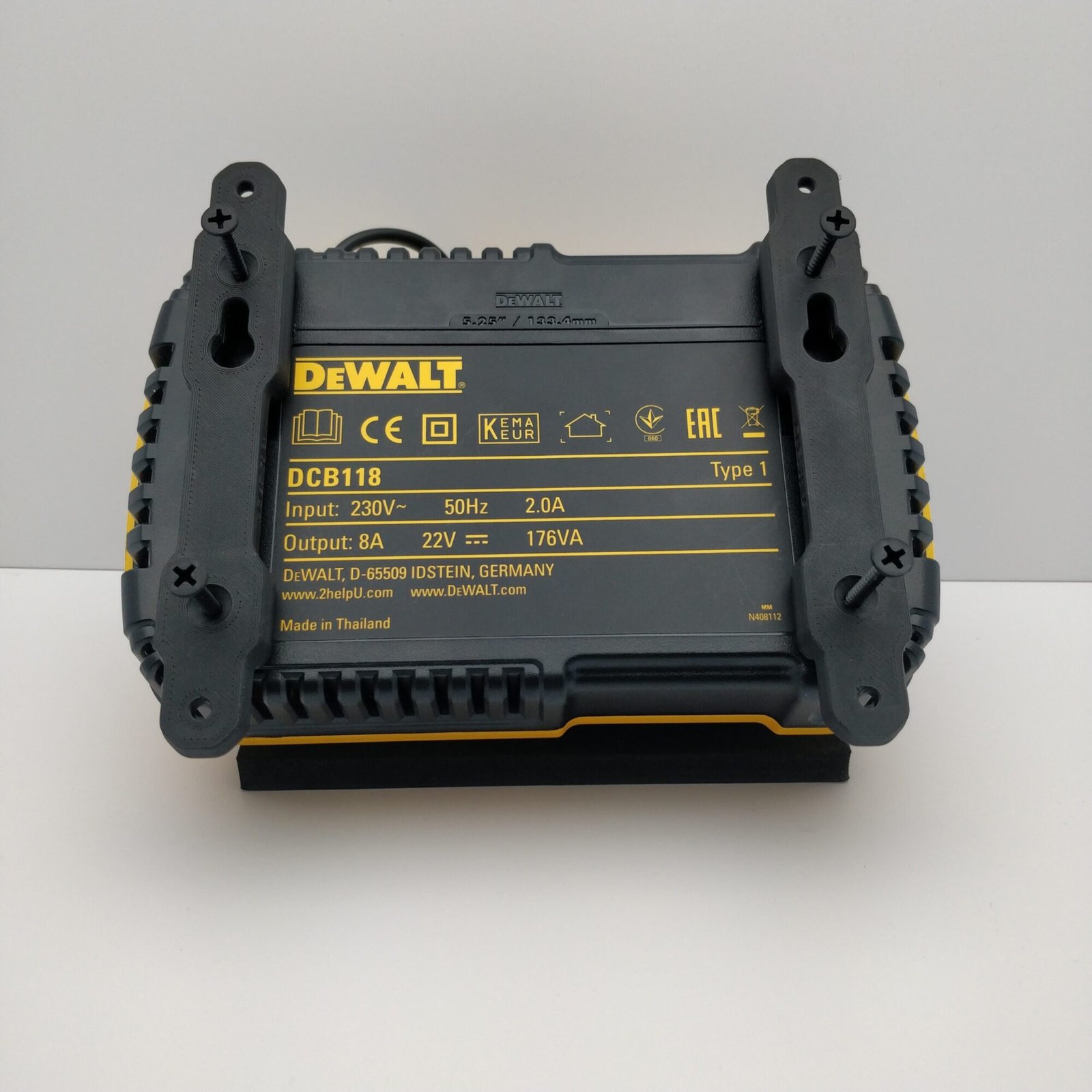 Wall Mount for DeWalt DCB118 DCB116 Flexvolt XR Battery Charger - Image 5