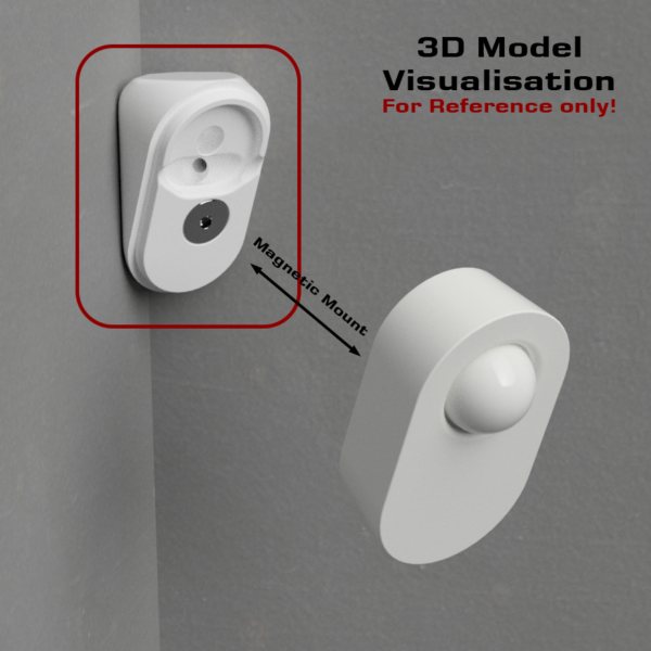 Magnetic Wall Mount for IKEA Tradfri Motion Sensor - 3D model stl