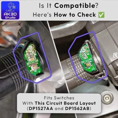 Honda Heated grips switch circuit board